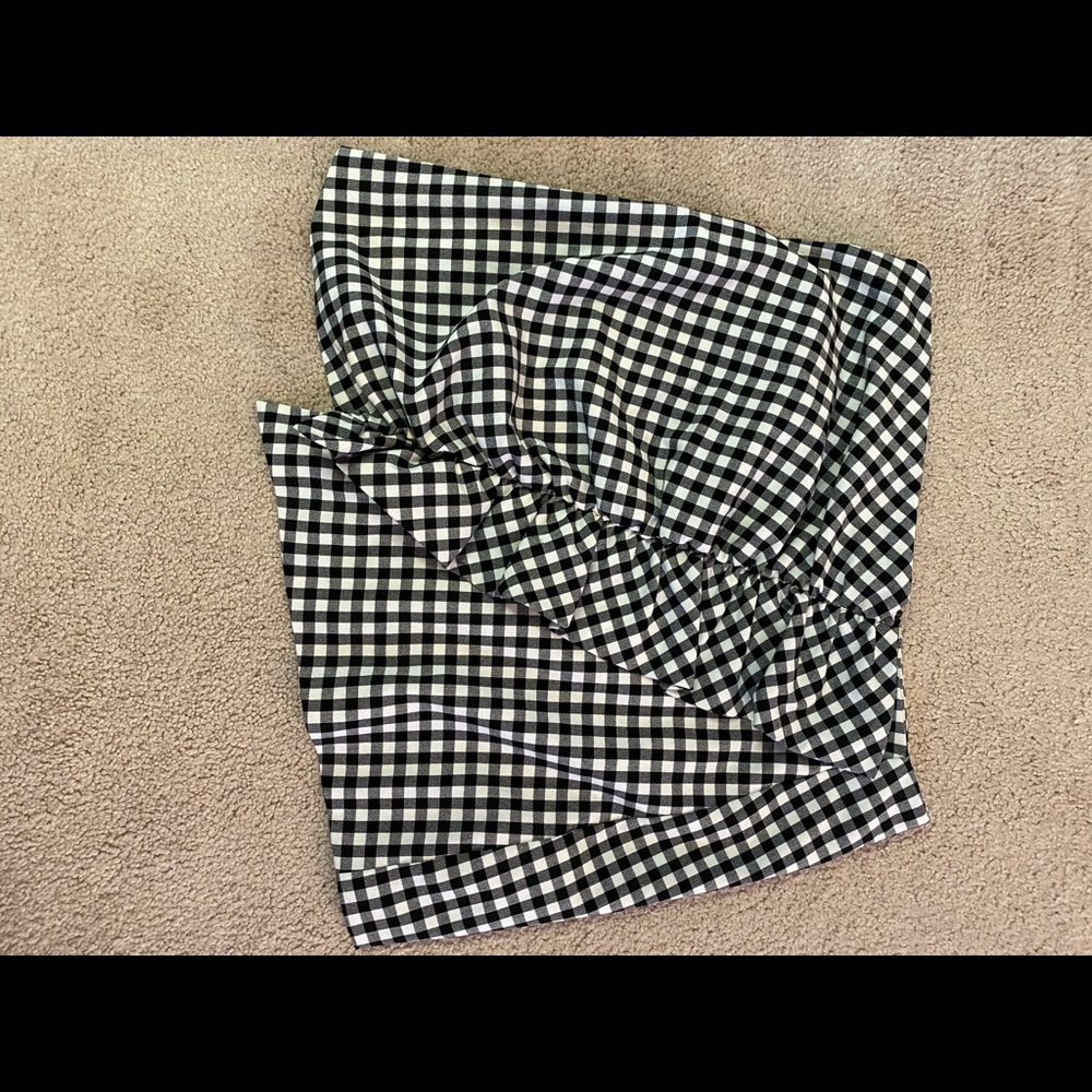 Zara gingham skirt